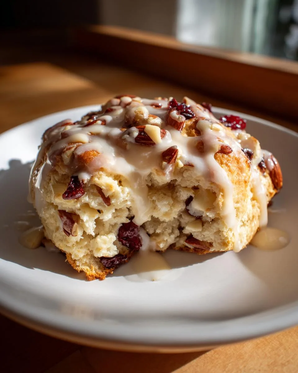 Glazed Cherry Almond Scones - detail 5