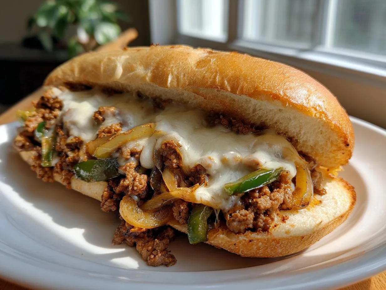 25-Minute Ground Beef Philly Cheesesteaks That Wow