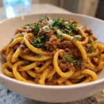 High Protein Creamy Beef Pasta