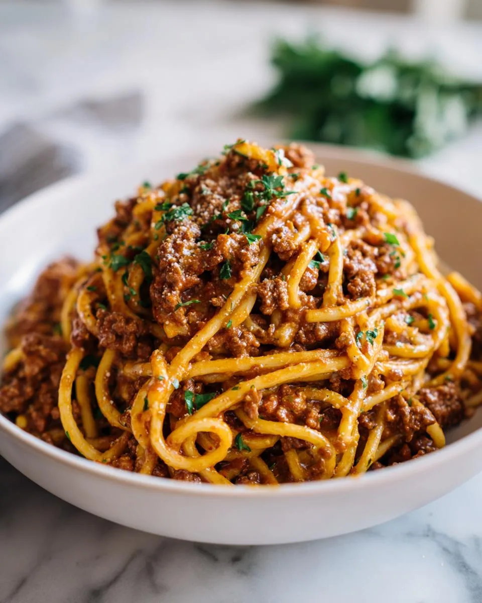 High Protein Creamy Beef Pasta - detail 3
