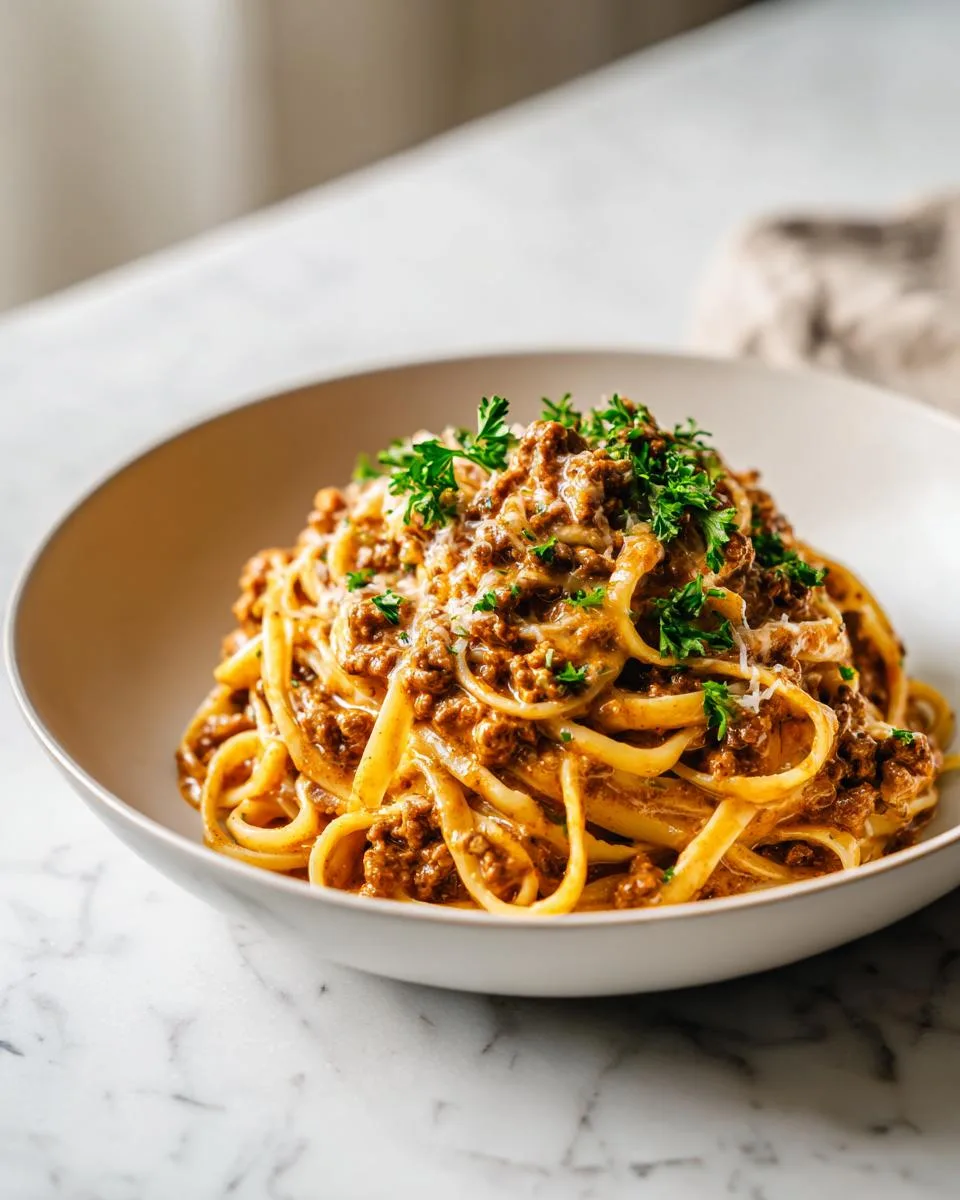 High Protein Creamy Beef Pasta - detail 4