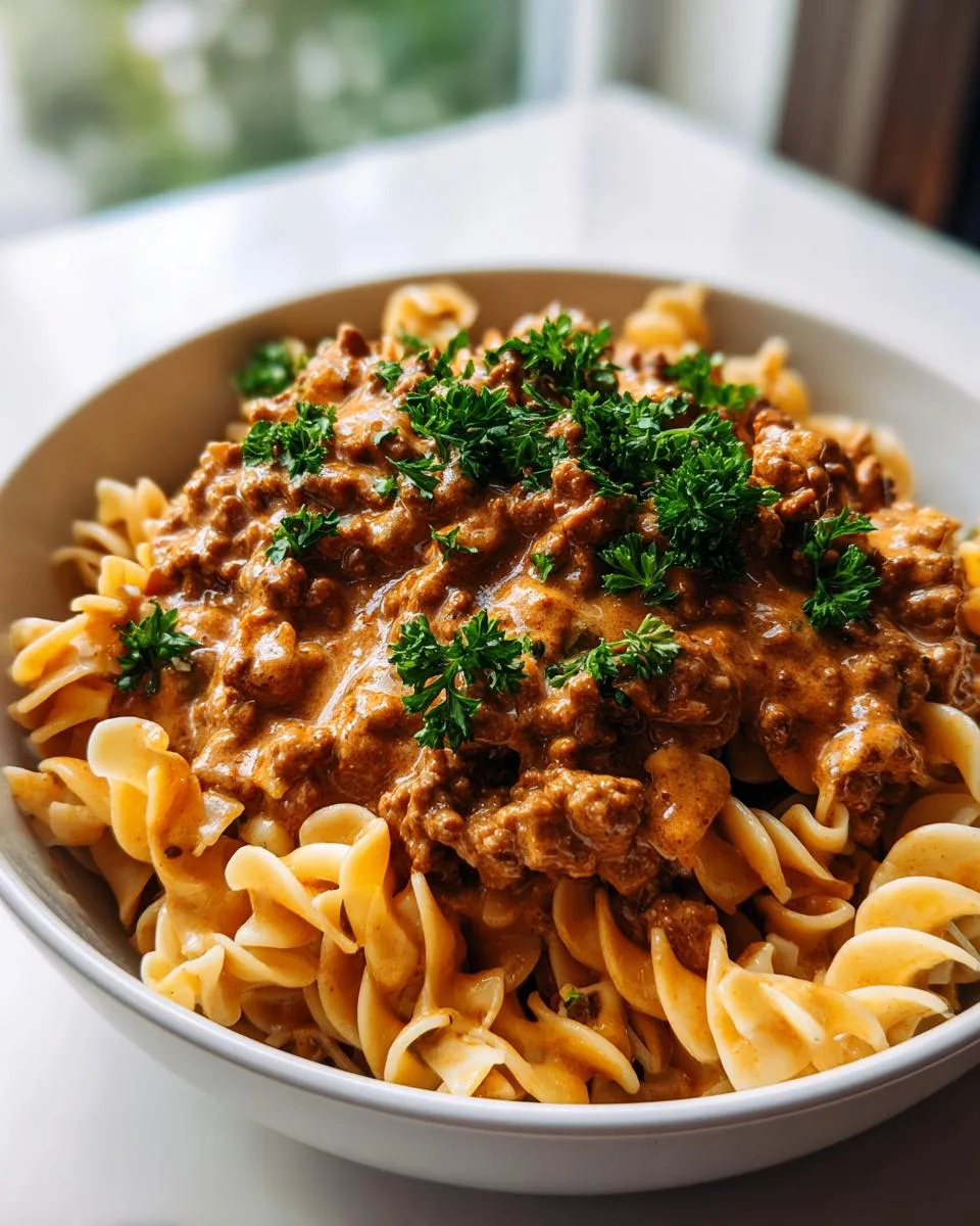 High Protein Creamy Beef Pasta - detail 5
