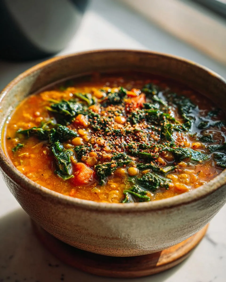 High Protein Lentil Soup - detail 1