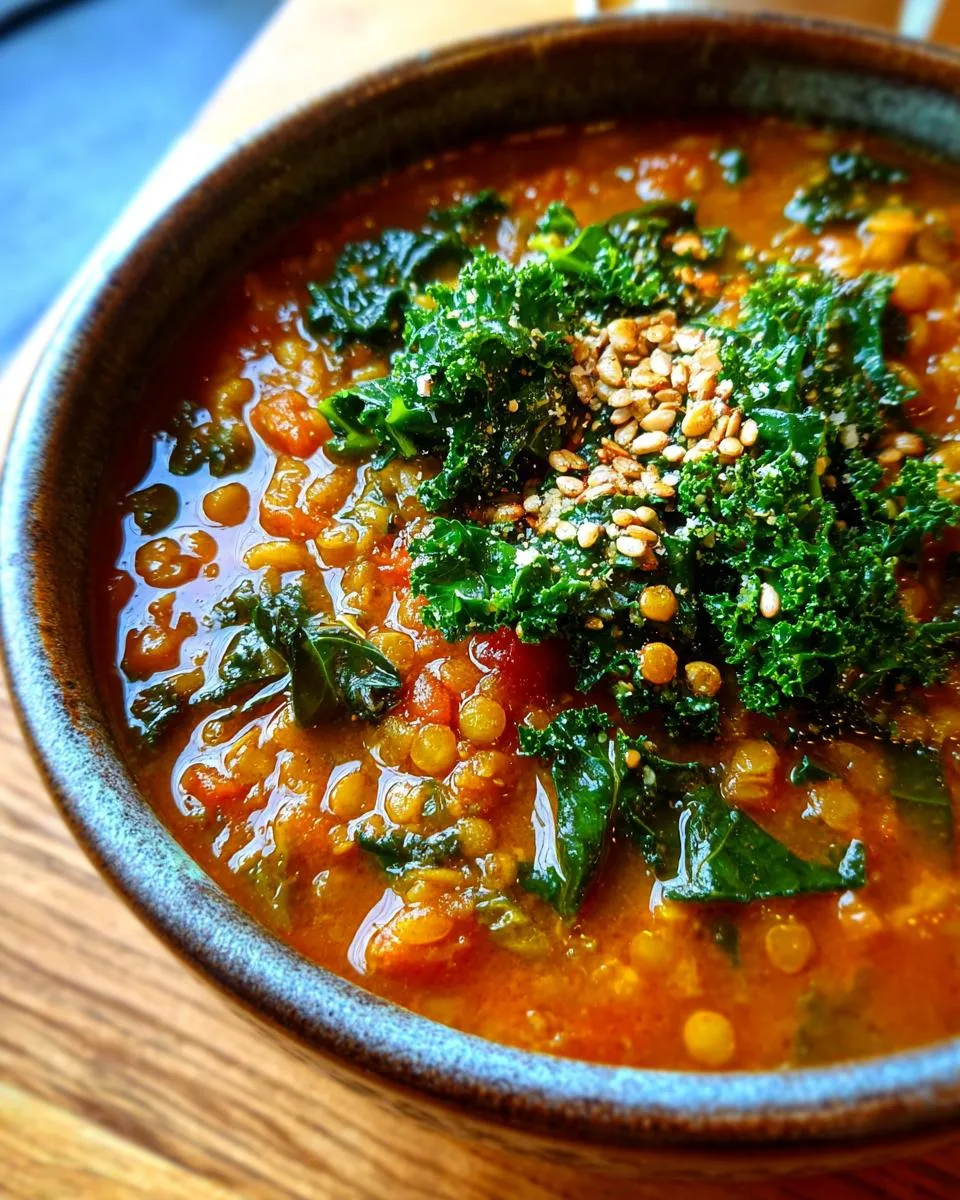 High Protein Lentil Soup - detail 2