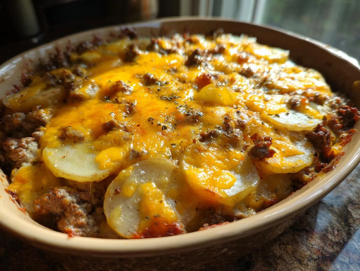Hearty Hobo Casserole Ground Beef Recipe in 60 Minutes