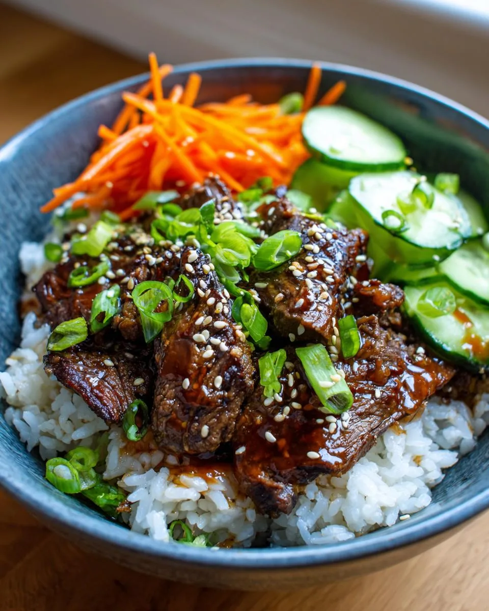 Korean Beef Rice Bowls - detail 1