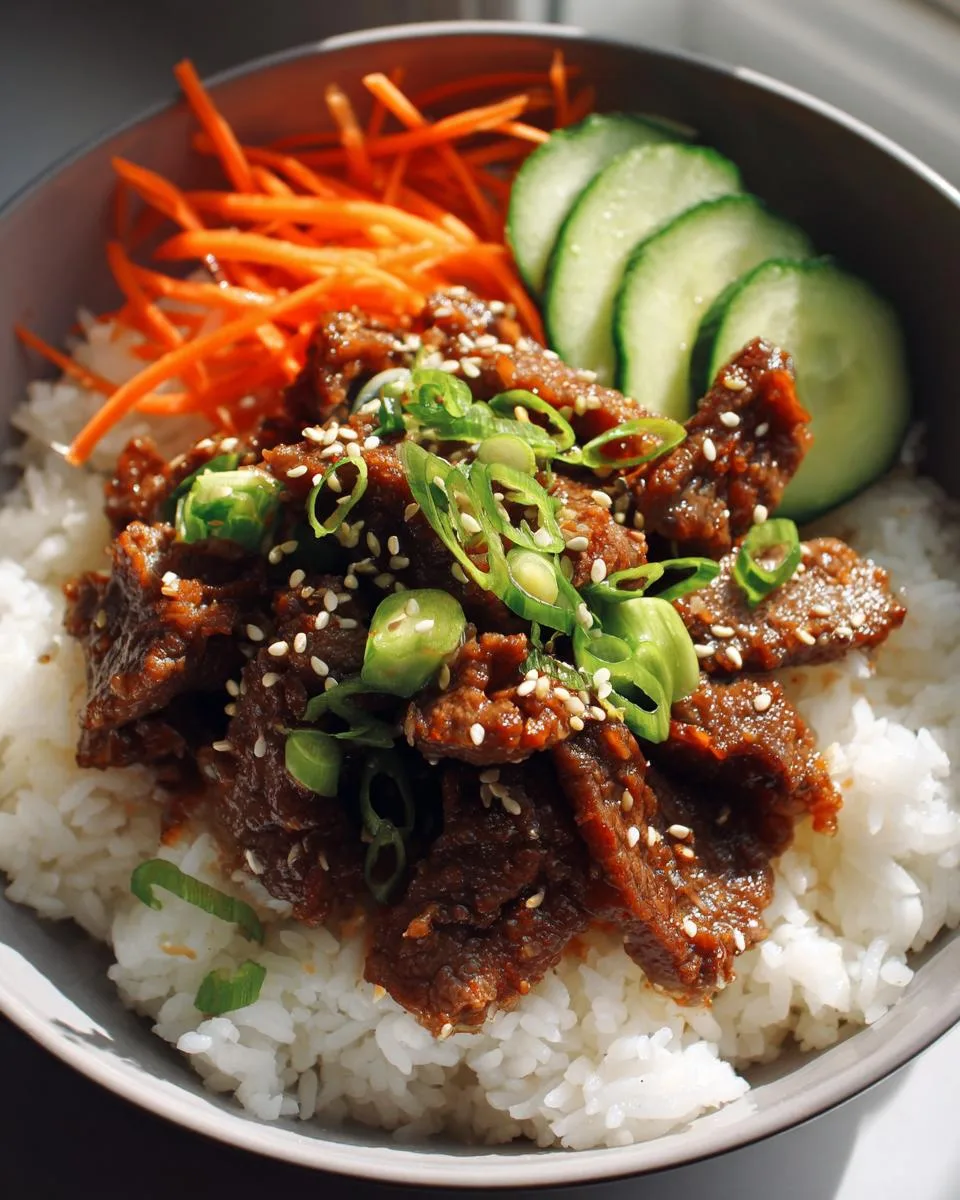 Korean Beef Rice Bowls - detail 2