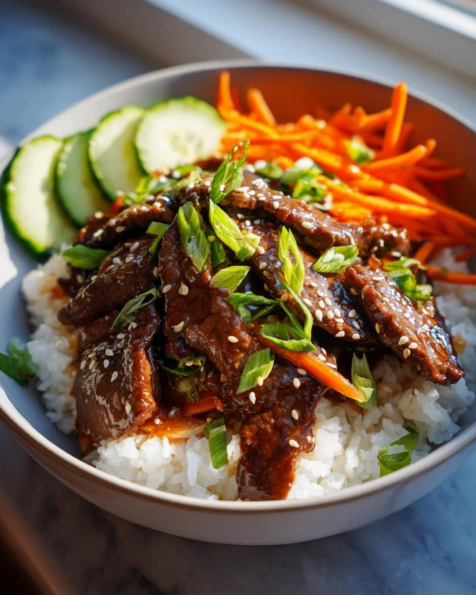 Korean Beef Rice Bowls - detail 3