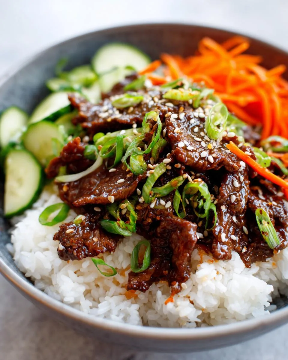 Korean Beef Rice Bowls - detail 4