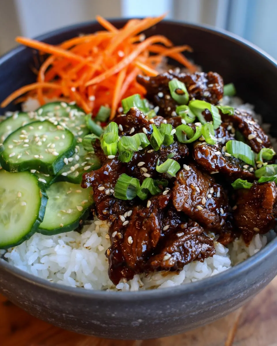 Korean Beef Rice Bowls - detail 5