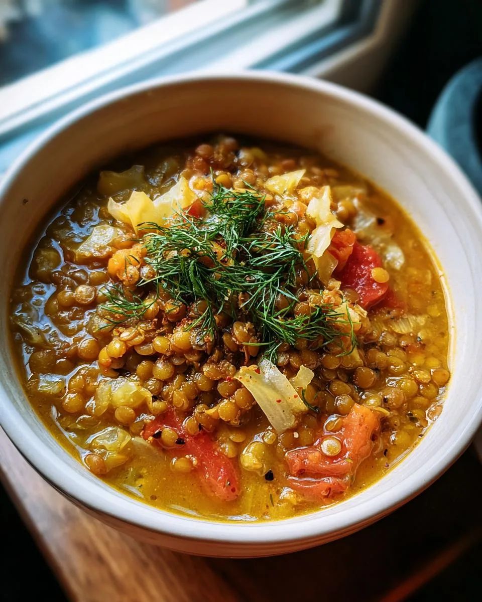 Lentil Cabbage Soup - detail 4