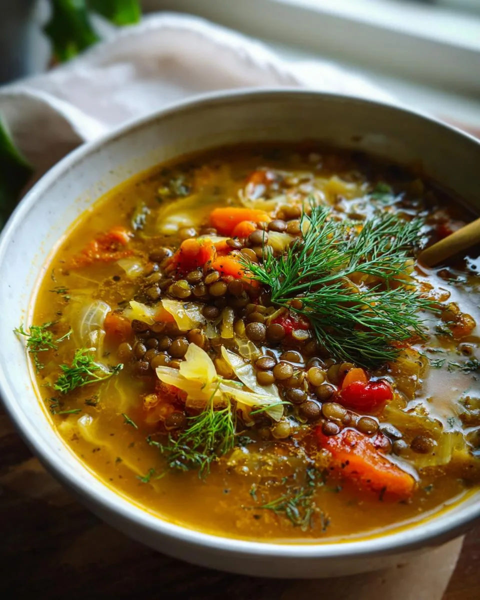 Lentil Cabbage Soup - detail 5