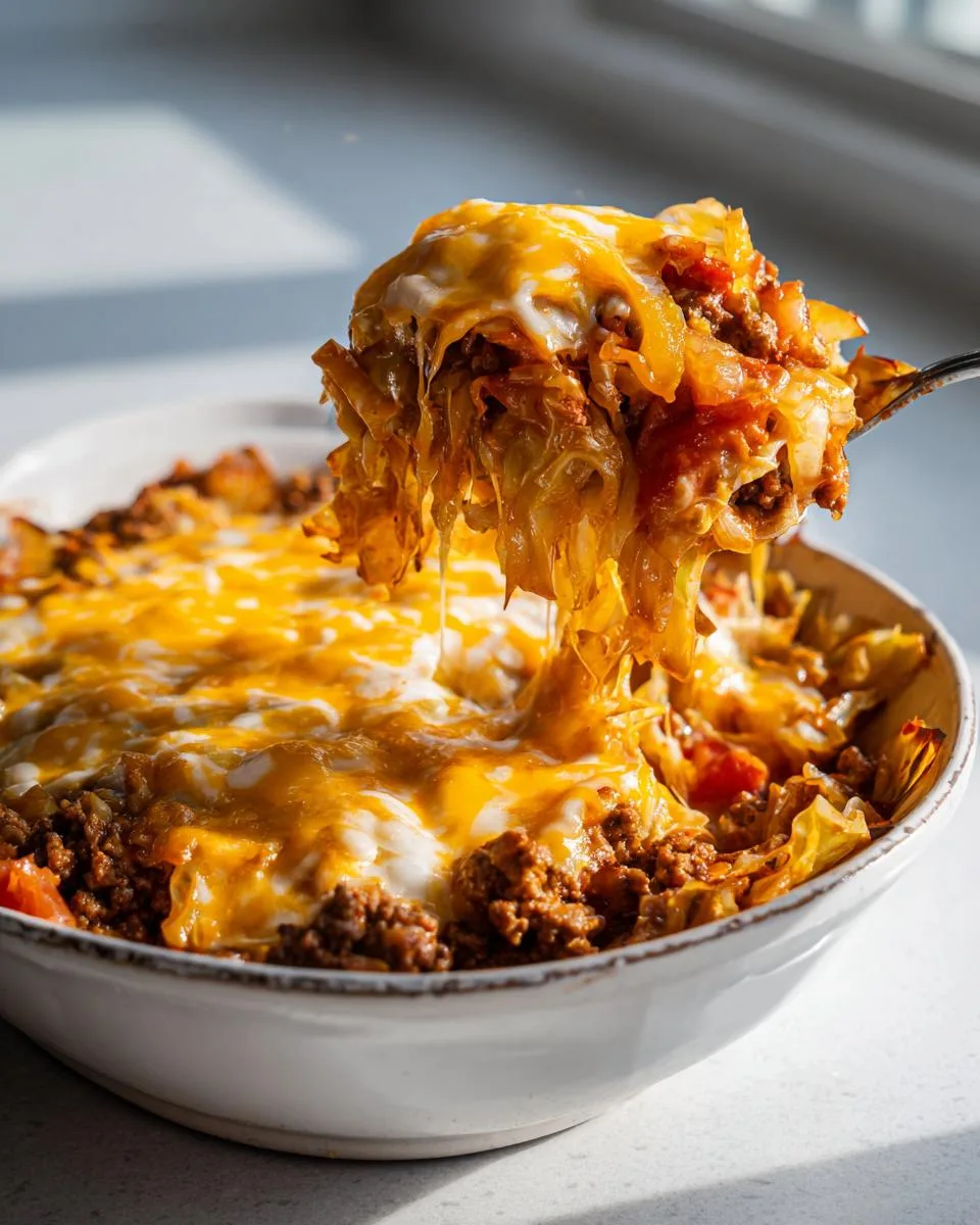 Low Carb Cabbage Casserole - detail 3
