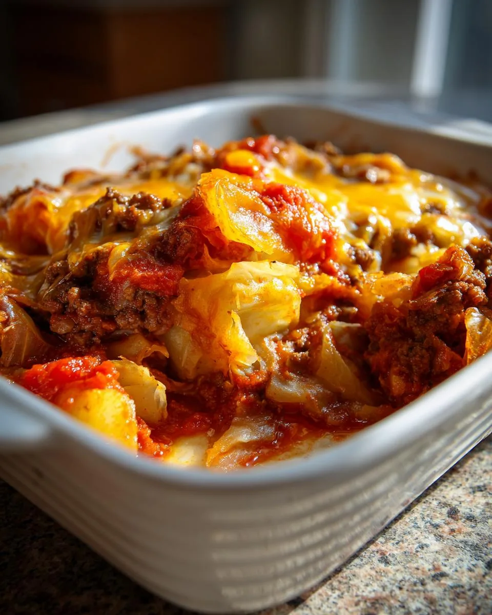 Low Carb Cabbage Casserole - detail 5