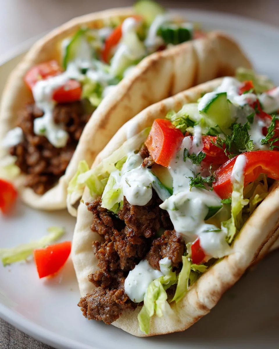 Mediterranean Ground Beef Pita Pockets - detail 1