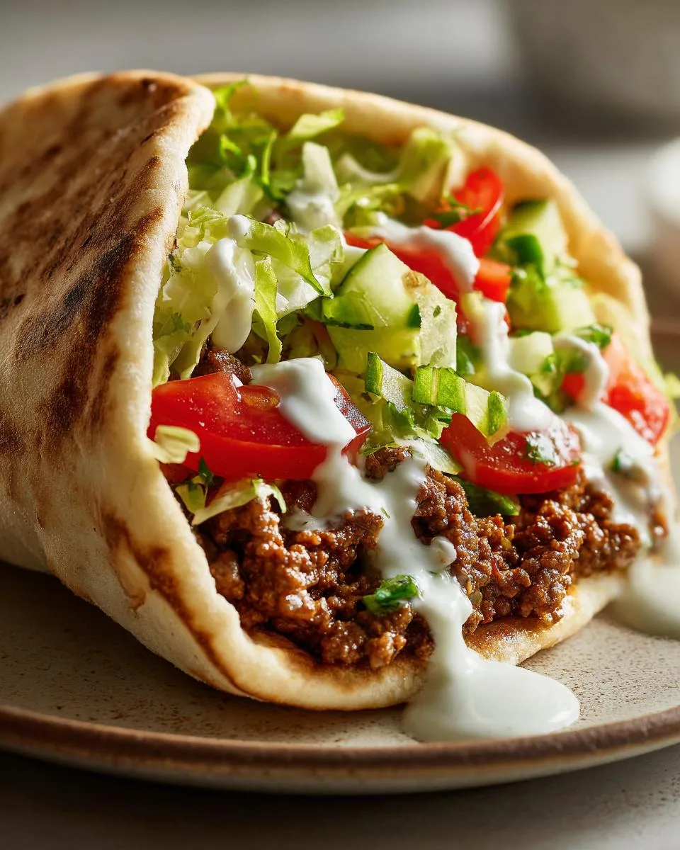 Mediterranean Ground Beef Pita Pockets - detail 4