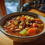 One Pot Vegan Minestrone Soup
