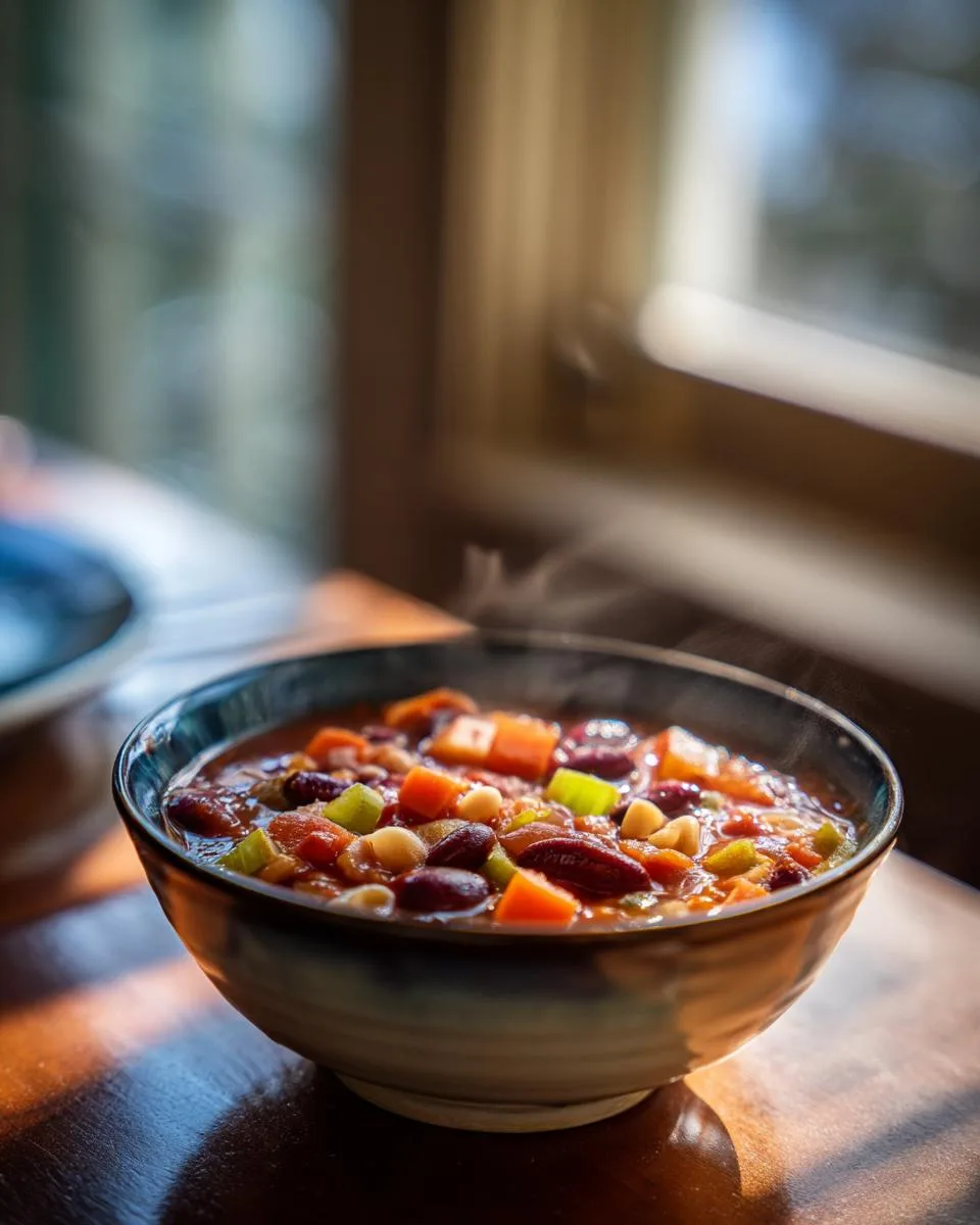 One Pot Vegan Minestrone Soup - detail 3