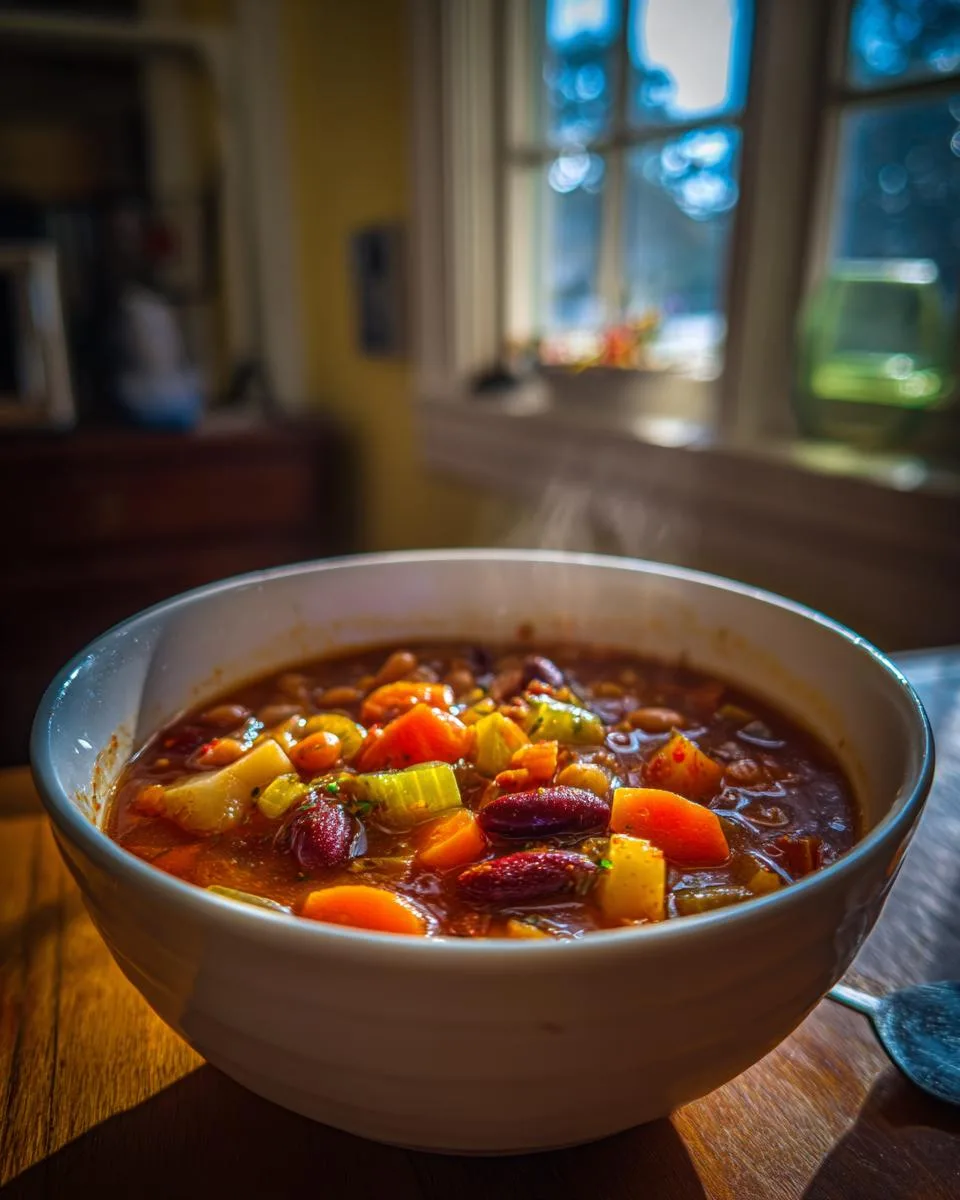 One Pot Vegan Minestrone Soup - detail 4