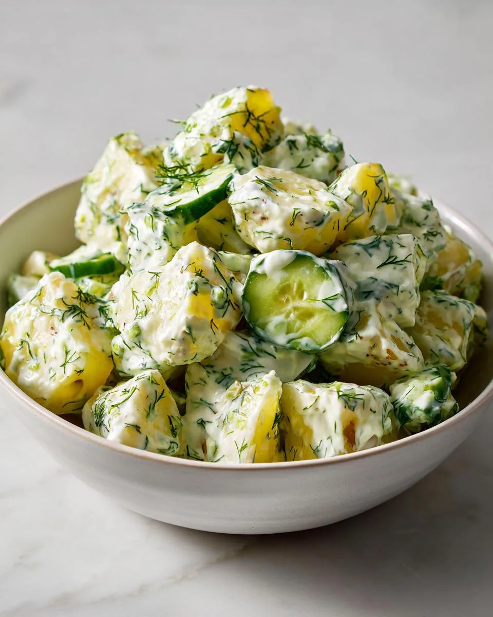 Potato Cucumber Salad Creamy Dill - detail 1