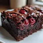 Roasted Cherry Brownies
