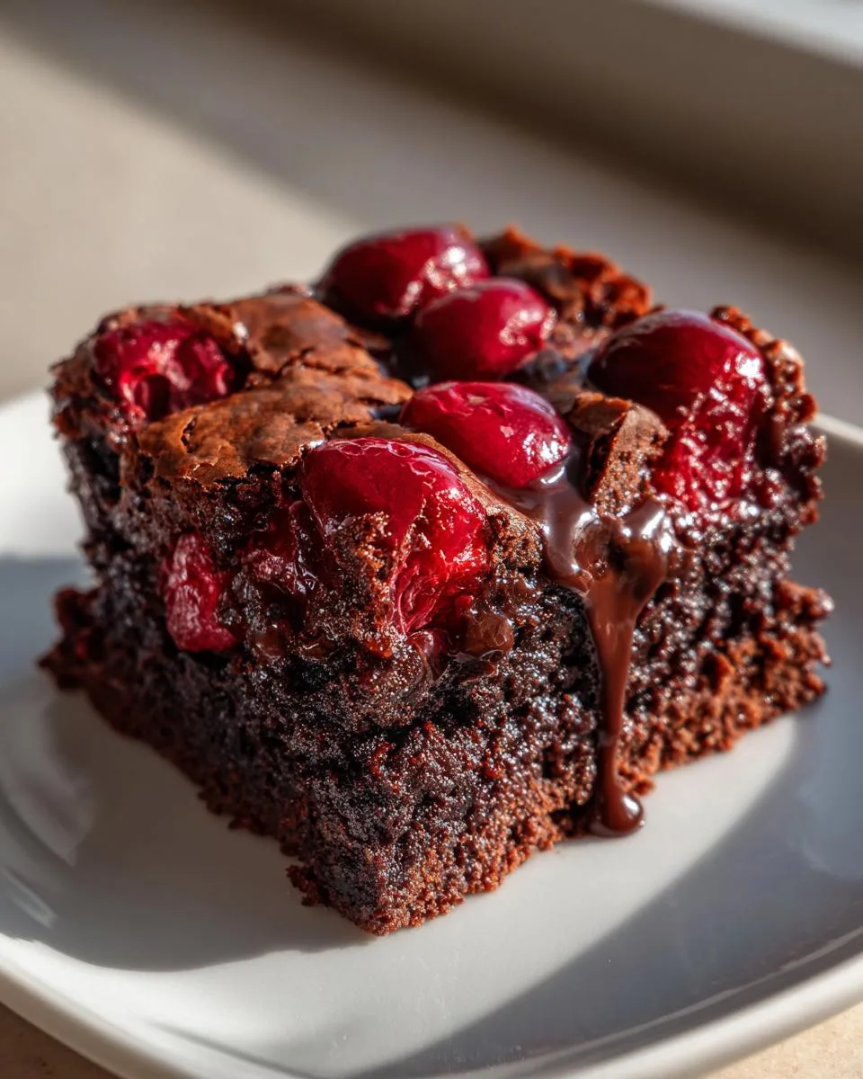 Roasted Cherry Brownies - detail 3
