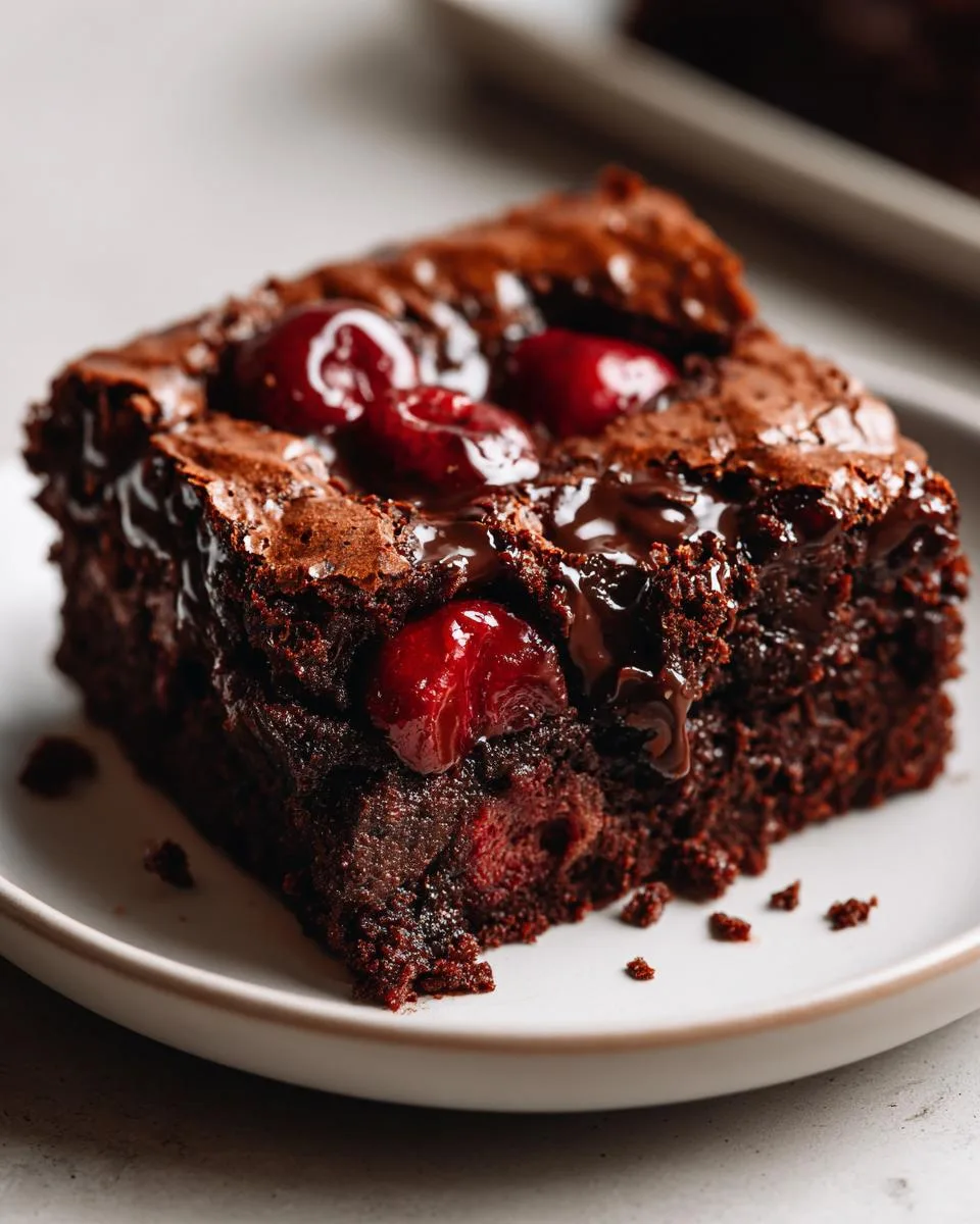Roasted Cherry Brownies - detail 5