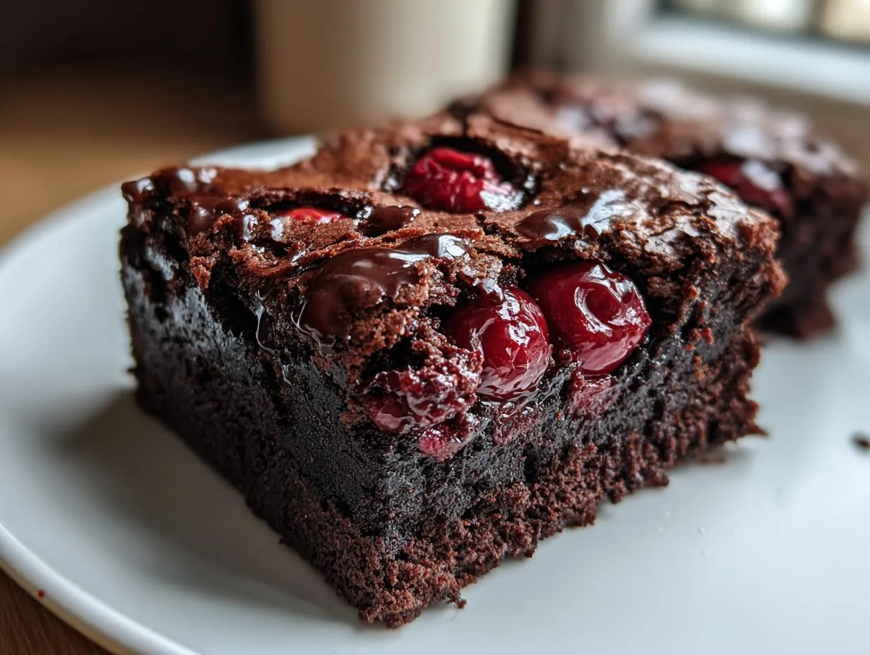 Irresistible Roasted Cherry Brownies Recipe in 30 Minutes