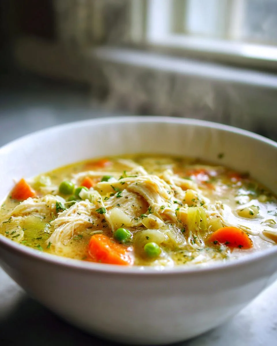 Slow Cooker Chicken Pot Pie Soup - detail 2