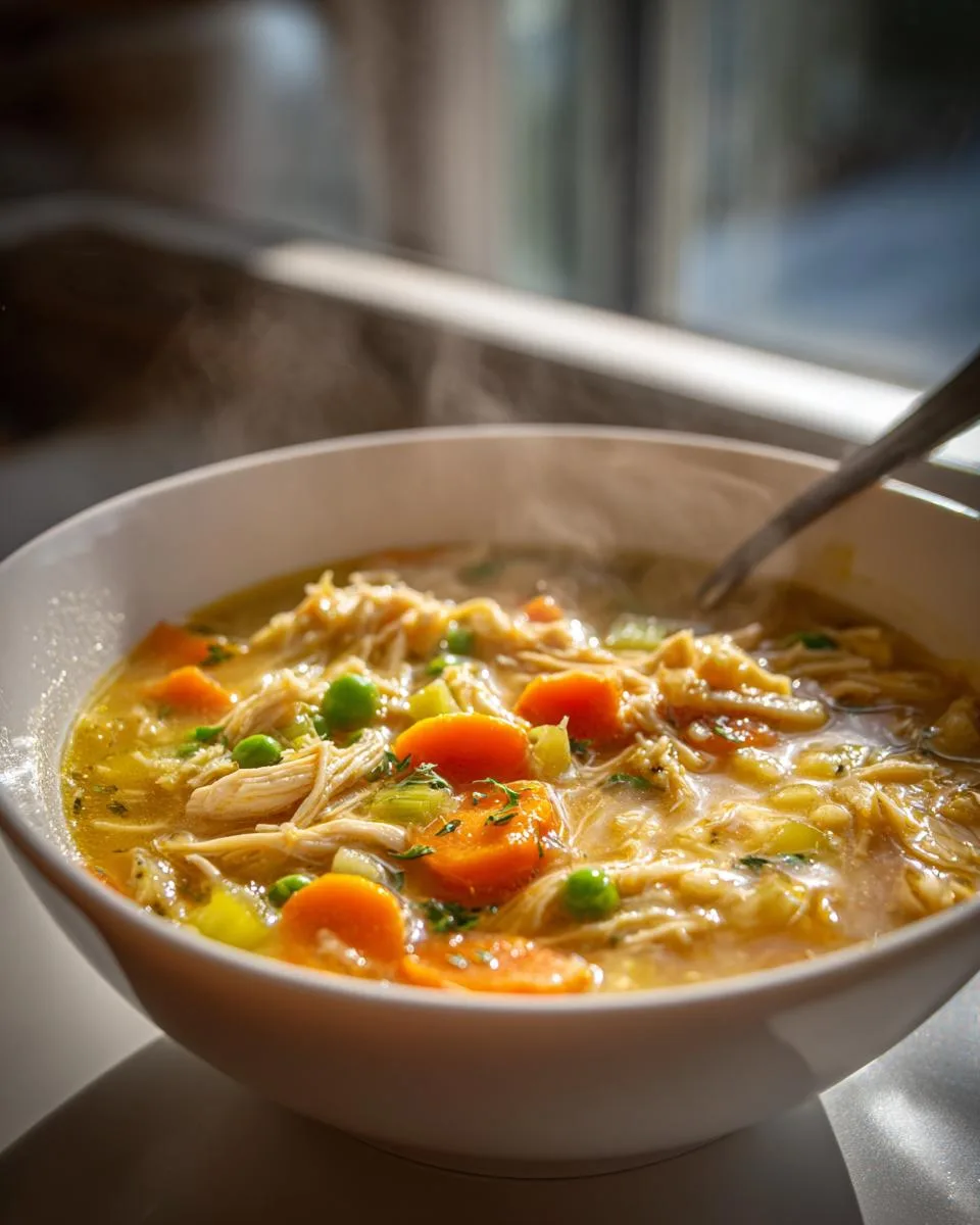 Slow Cooker Chicken Pot Pie Soup - detail 3