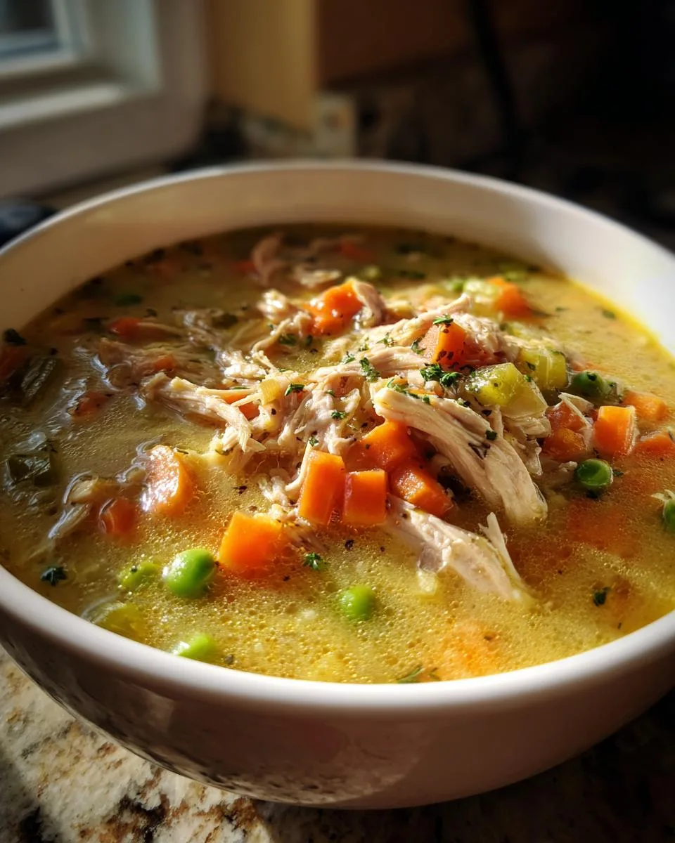 Slow Cooker Chicken Pot Pie Soup - detail 4