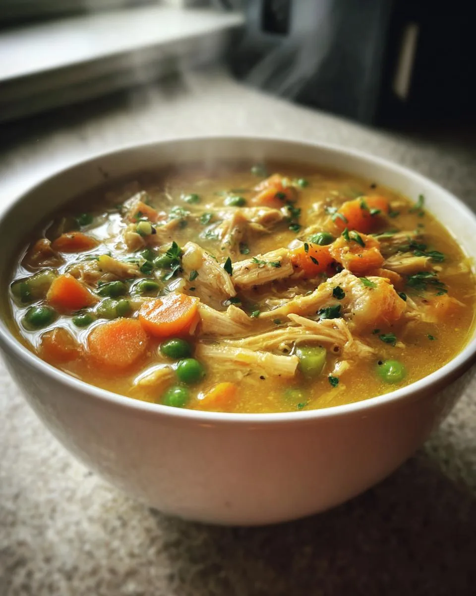 Slow Cooker Chicken Pot Pie Soup - detail 5