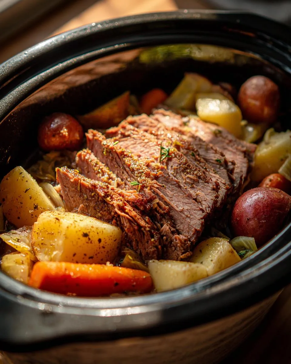 Slow Cooker Corned Beef Cabbage - detail 1