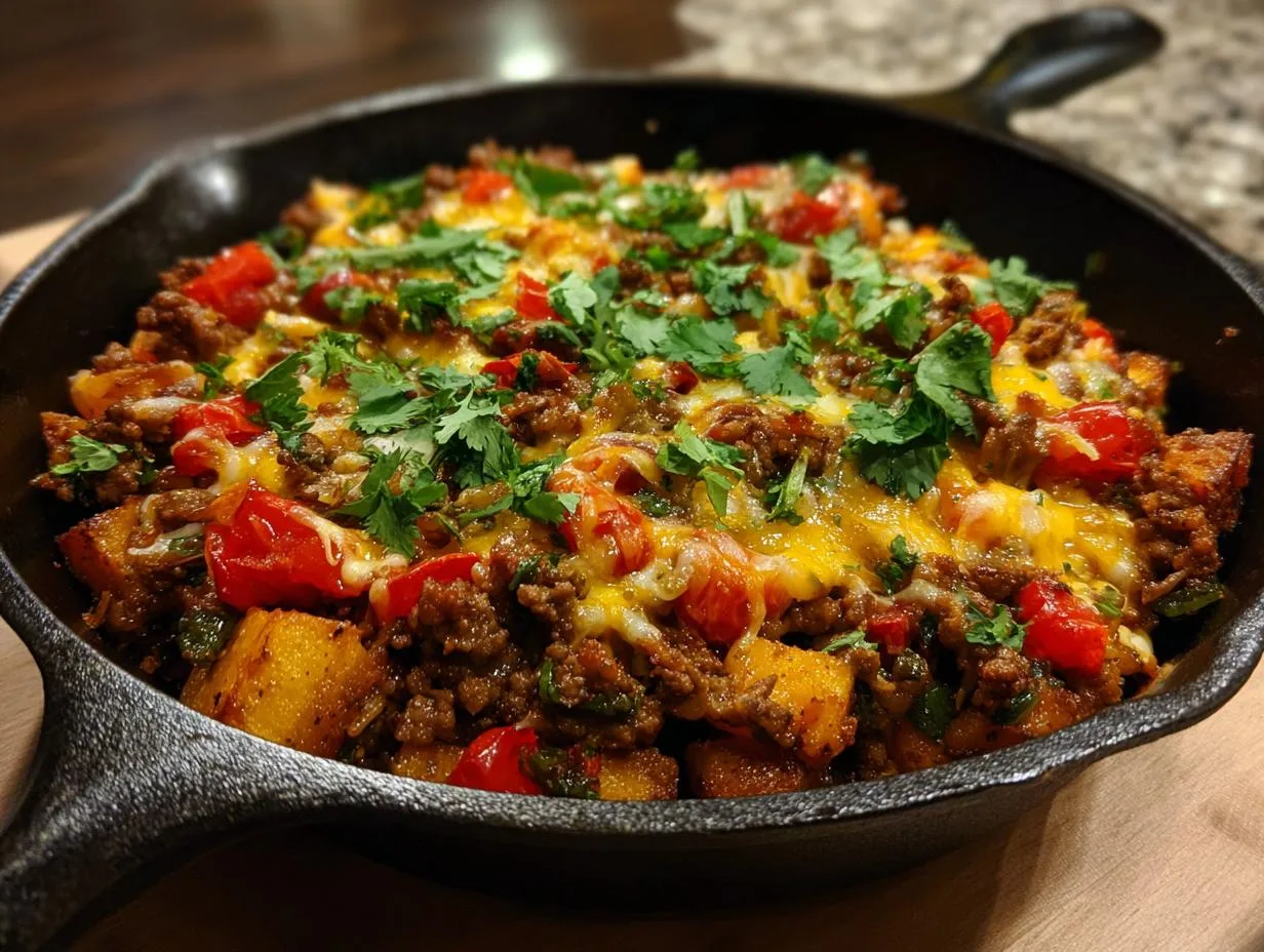 35-Minute Southwest Beef Sweet Potato Skillet Your Family Will Devour