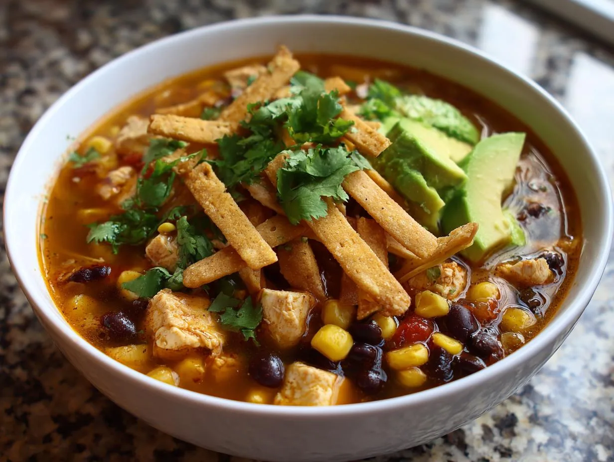 Irresistible Southwestern Chicken Tortilla Soup in 30 Minutes