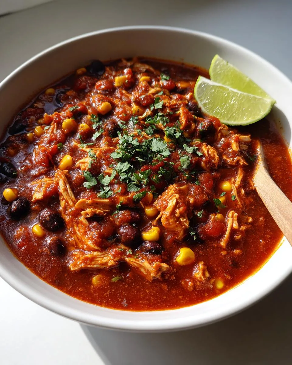 Spicy Salsa Chicken Chili - detail 1