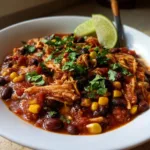 Spicy Salsa Chicken Chili