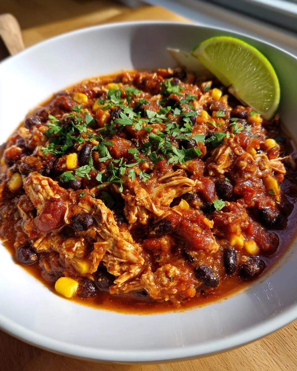 Spicy Salsa Chicken Chili - detail 2