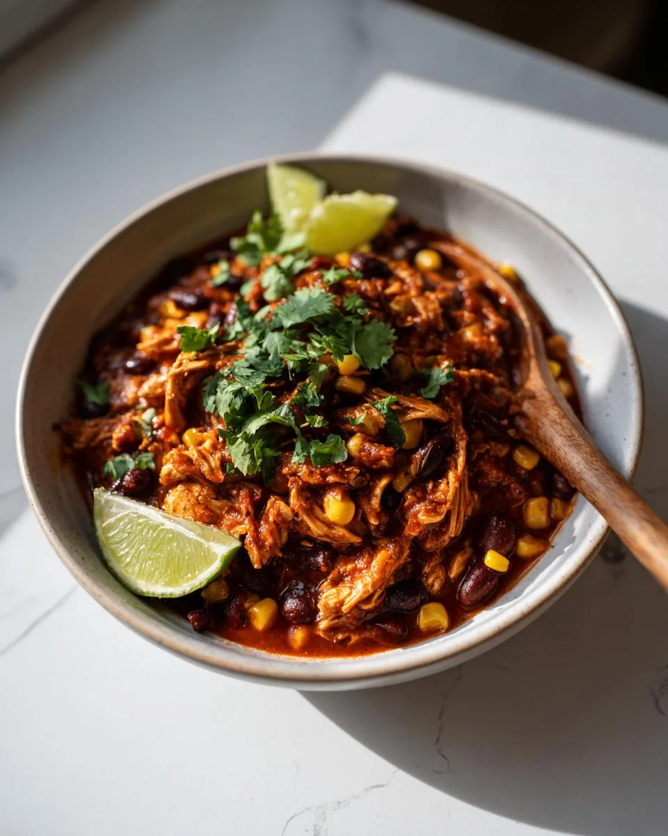 Spicy Salsa Chicken Chili - detail 4