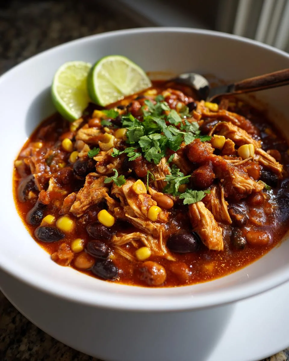 Spicy Salsa Chicken Chili - detail 5