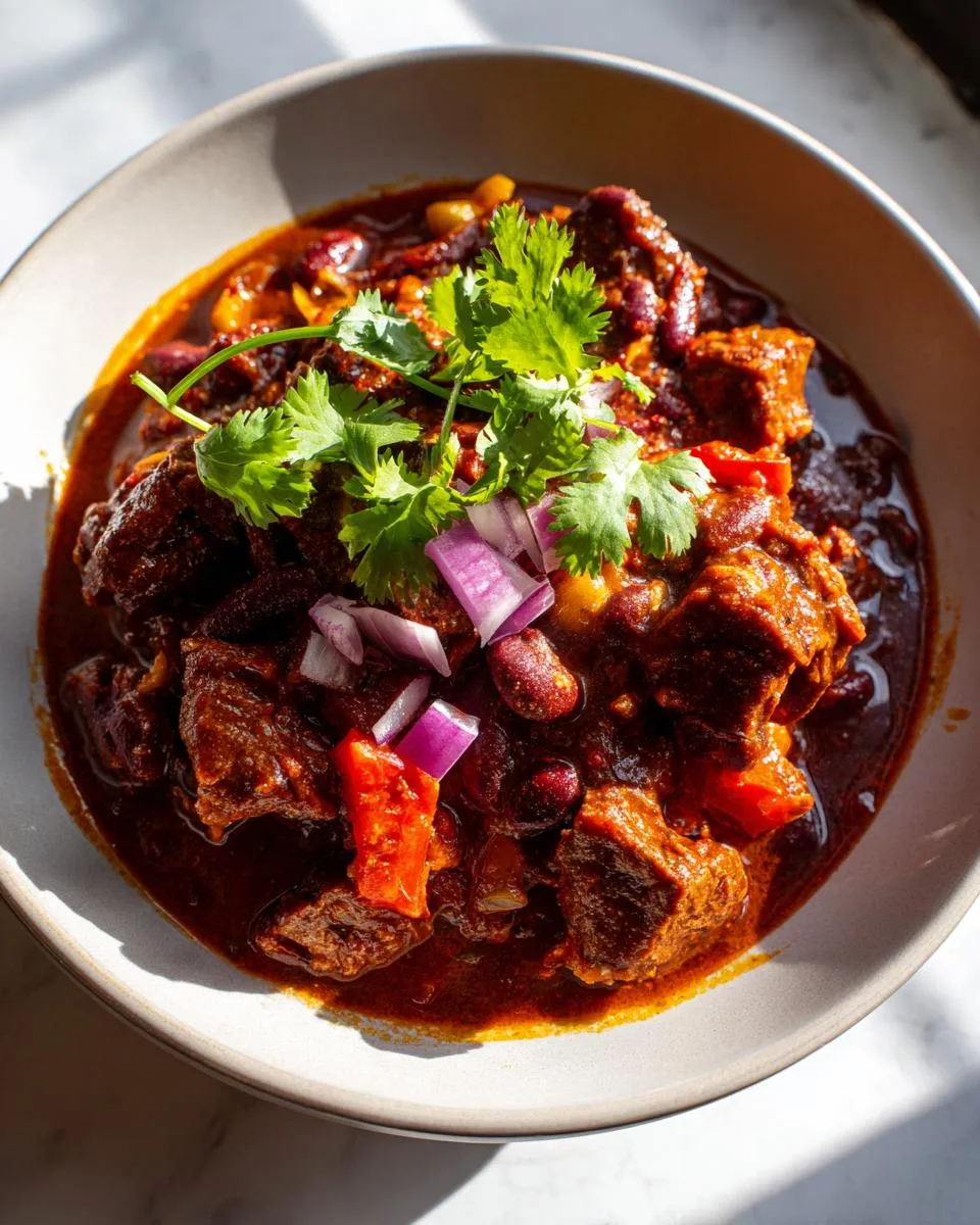 Texas Style Beef Chili - detail 2