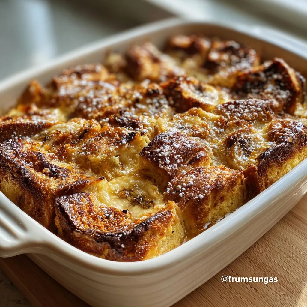 banana french toast casserole - detail 2