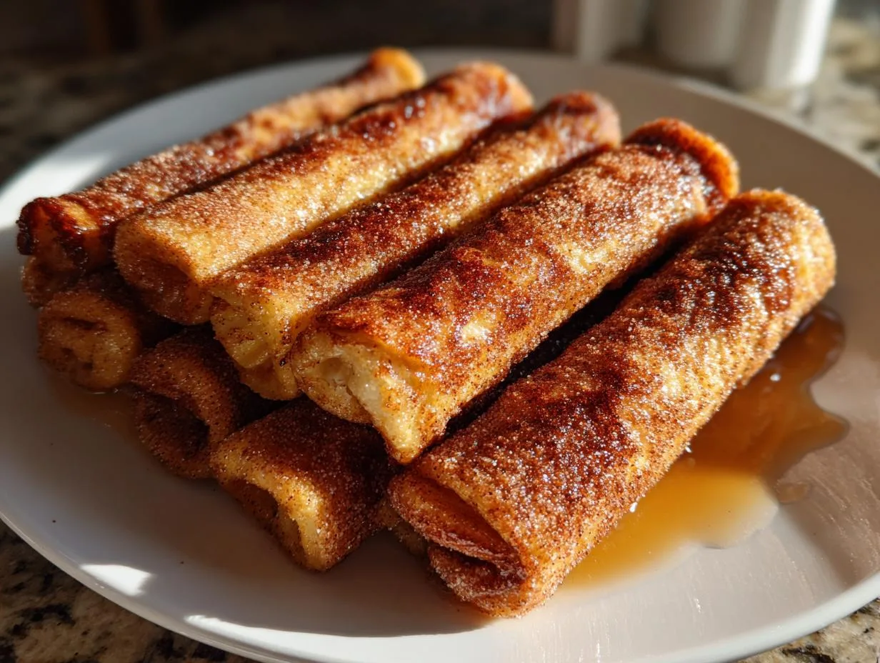 Irresistible 20-Minute Cinnamon Sugar French Toast Roll-Ups