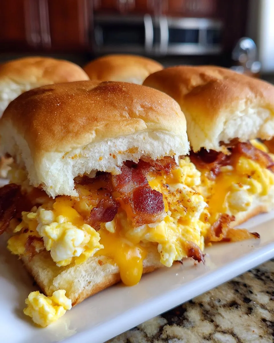 crack breakfast sliders - detail 2