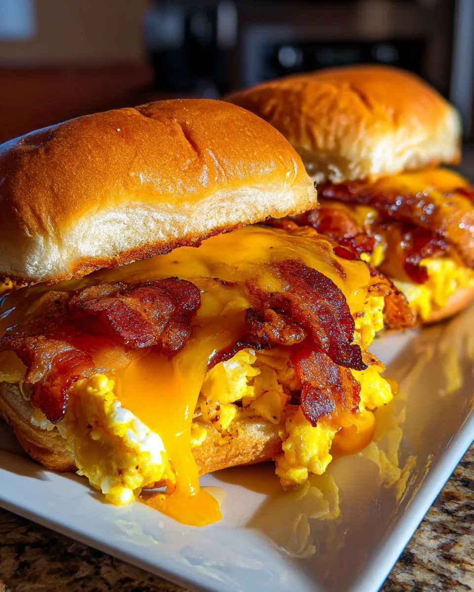 crack breakfast sliders - detail 3