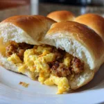 sausage egg breakfast rolls
