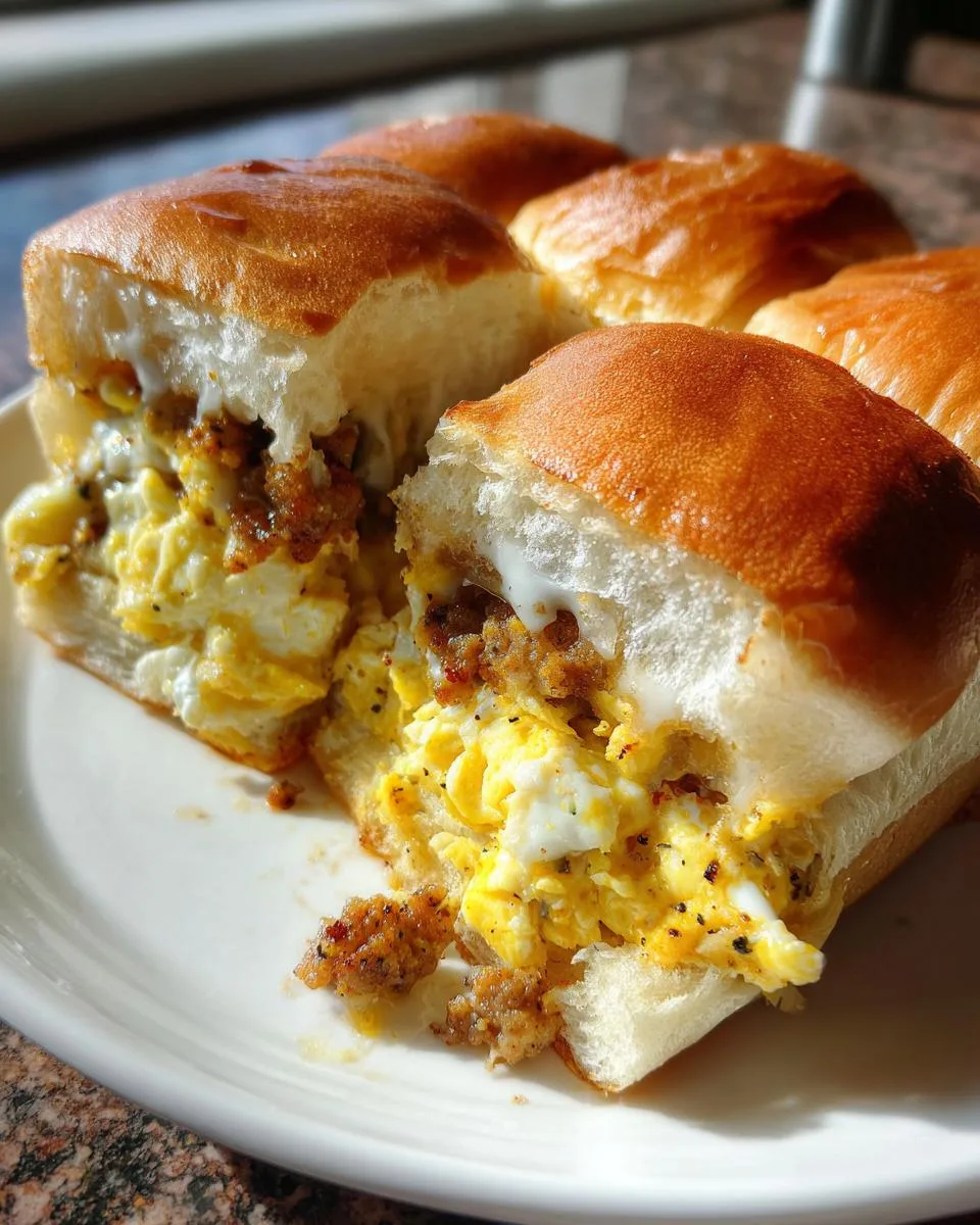 sausage egg breakfast rolls - detail 5