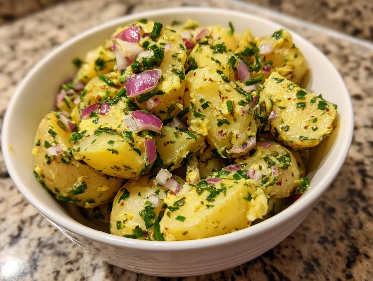 15-Minute Austrian Style Potato Salad That Steals the Show