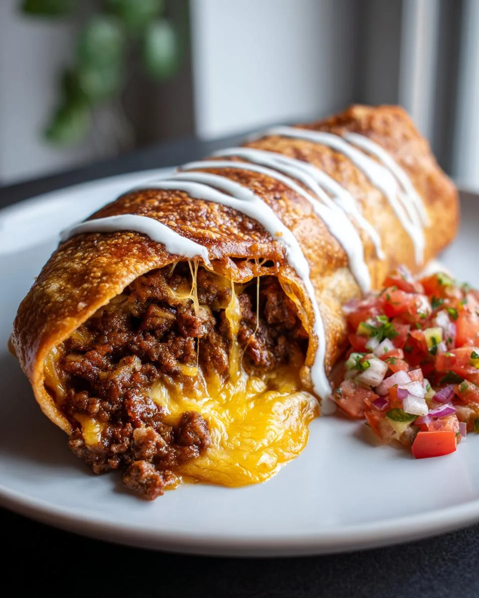 Beef Cheese Chimichangas - detail 2