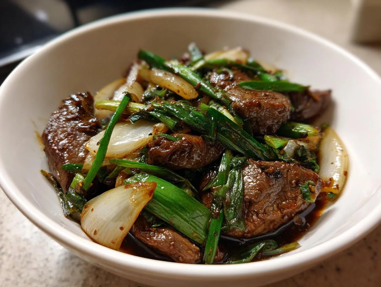 30-Minute Amazing Beef Onion Stir Fry That Tastes Like Takeout